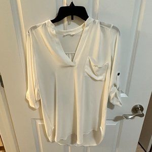 Lush cream dress shirt size XS
